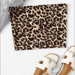 Leopard tube top